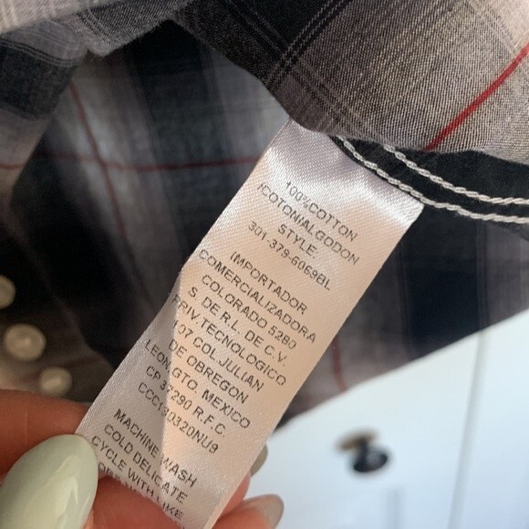 Roper Men’s Plaid Western Button Down Shirt Sz XL - Picture 7 of 7